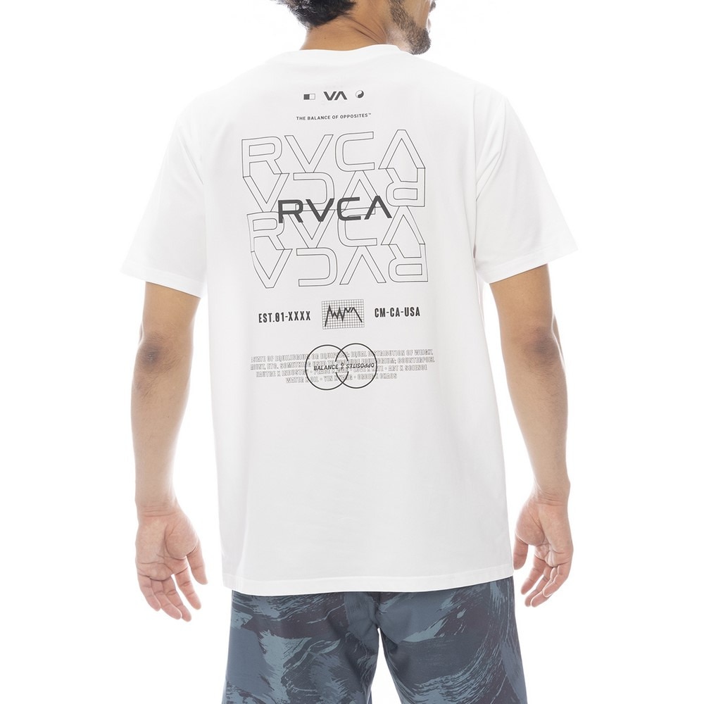 ルーカ（RVCA）（メンズ）RADIATE 半袖ラッシュガード BF041872 WHT