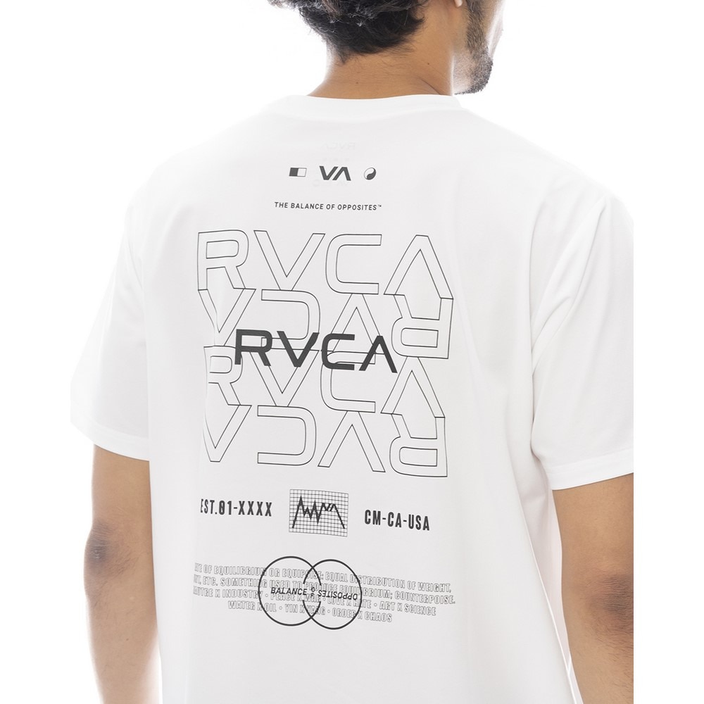 ルーカ（RVCA）（メンズ）RADIATE 半袖ラッシュガード BF041872 WHT