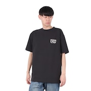 (メンズ)ADIV ロゴ 半袖Tシャツ BF011216 BLK