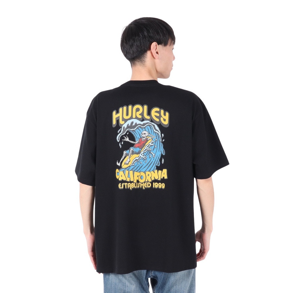 ハーレー（HURLEY）（メンズ）ビッグウェーブ ヘビーウェイト 半袖Tシャツ 24MRSMSS01-BLK