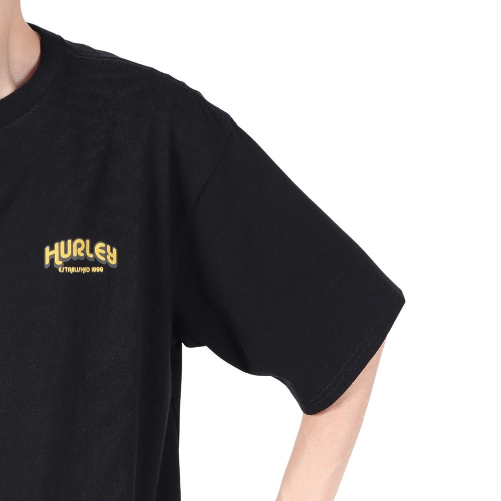 ハーレー（HURLEY）（メンズ）ビッグウェーブ ヘビーウェイト 半袖Tシャツ 24MRSMSS01-BLK