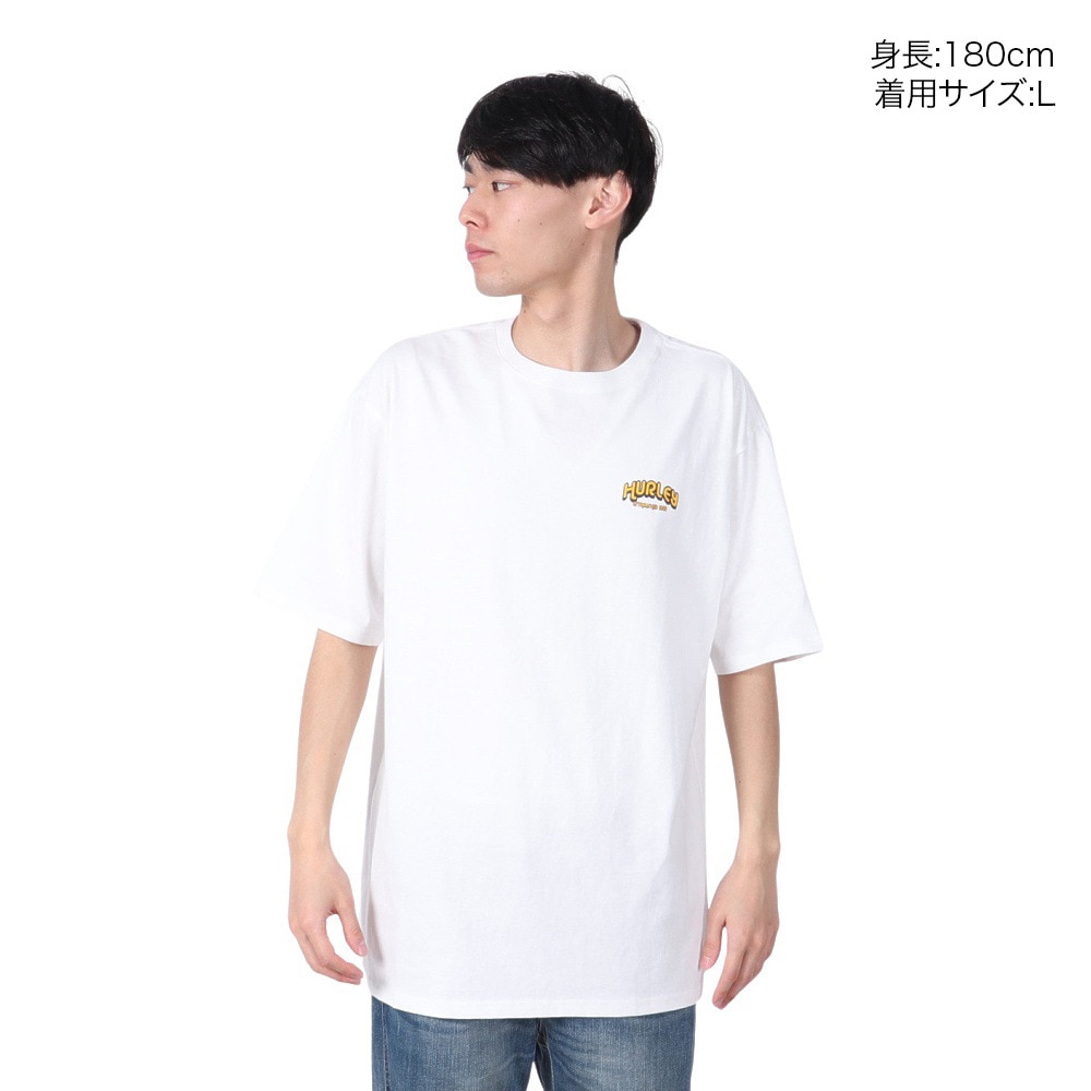 ハーレー（HURLEY）（メンズ）ビッグウェーブ ヘビーウェイト 半袖Tシャツ 24MRSMSS01-WHT