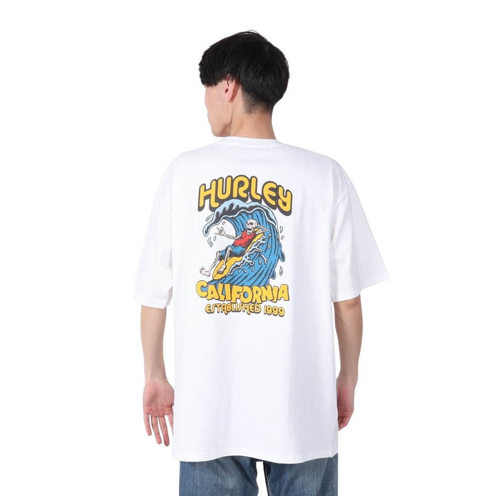 ハーレー（HURLEY）（メンズ）ビッグウェーブ ヘビーウェイト 半袖Tシャツ 24MRSMSS01-WHT