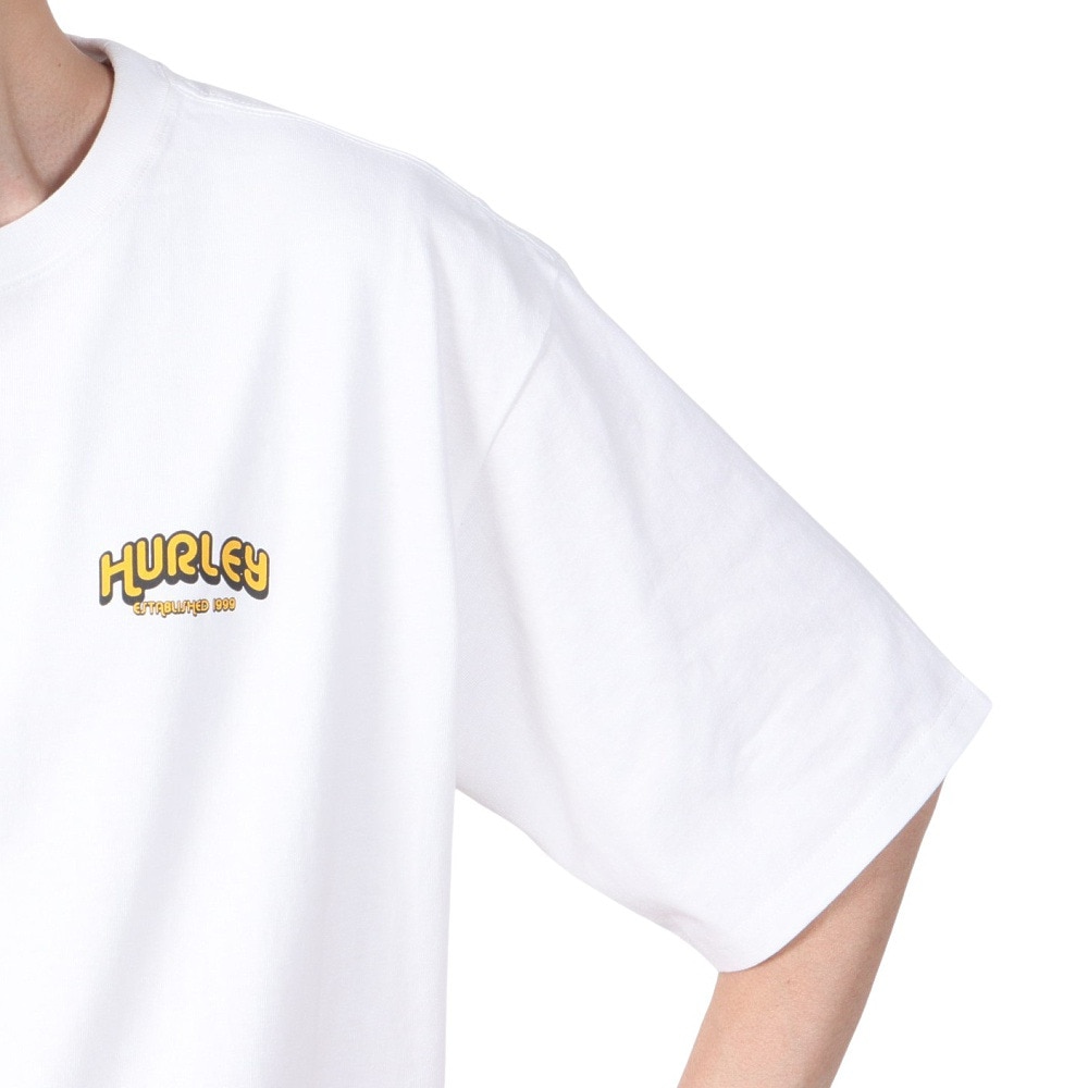 ハーレー（HURLEY）（メンズ）ビッグウェーブ ヘビーウェイト 半袖Tシャツ 24MRSMSS01-WHT