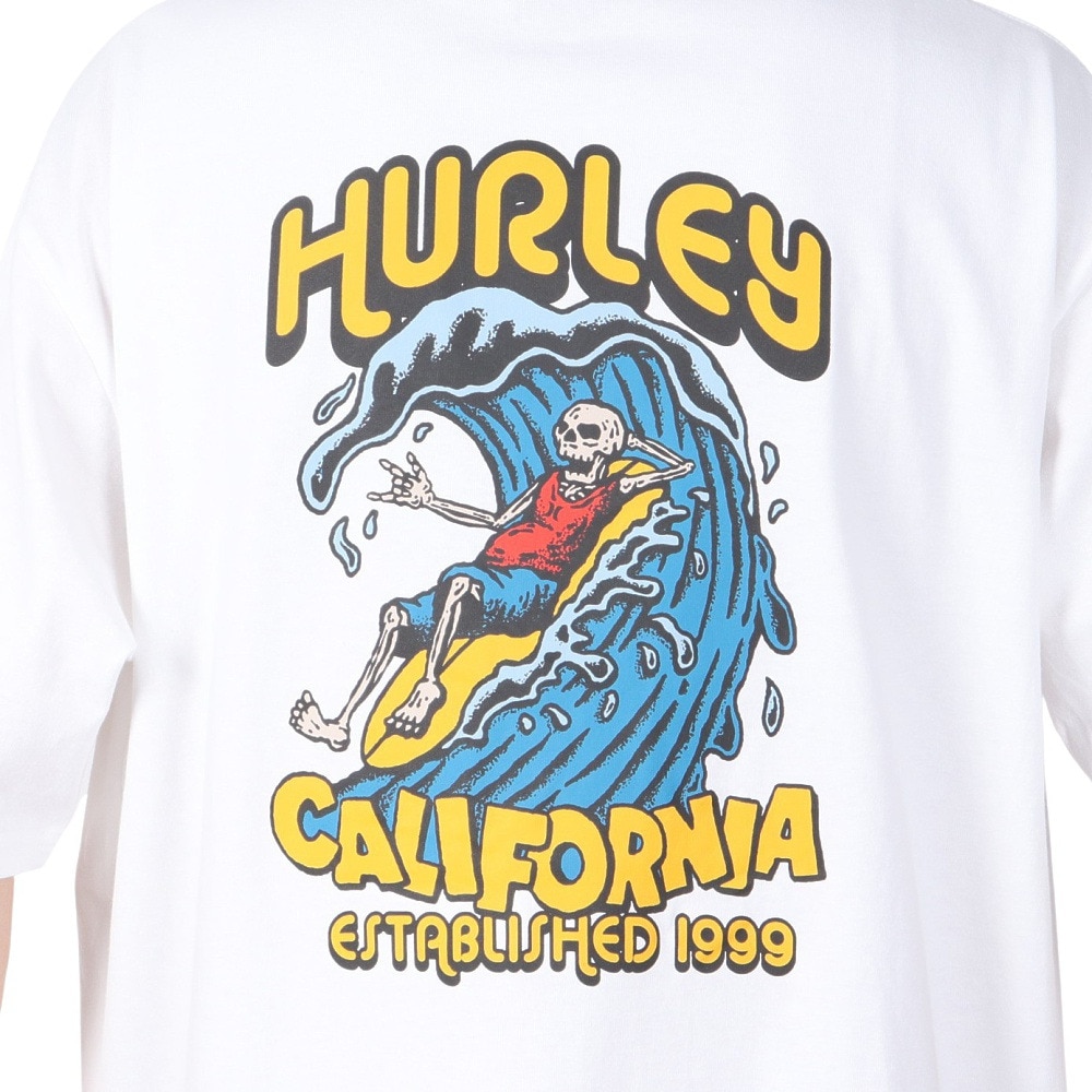ハーレー（HURLEY）（メンズ）ビッグウェーブ ヘビーウェイト 半袖Tシャツ 24MRSMSS01-WHT
