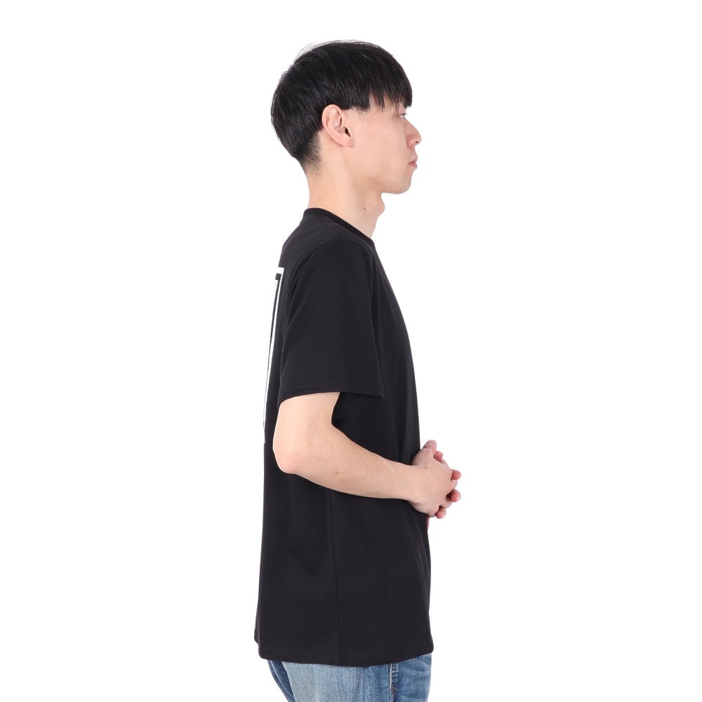 ハーレー（HURLEY）（メンズ）SQ モノグラム 半袖Tシャツ MSS2411006-BLK