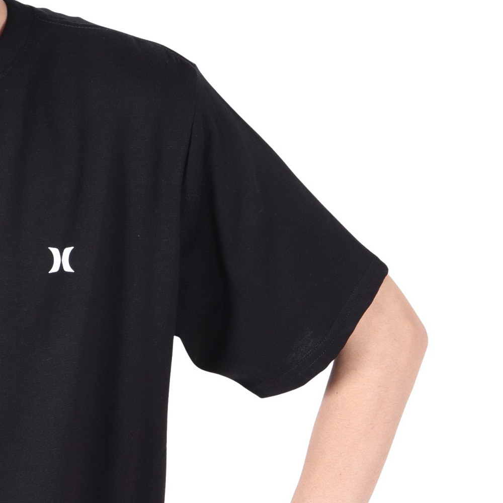 ハーレー（HURLEY）（メンズ）SQ モノグラム 半袖Tシャツ MSS2411006-BLK