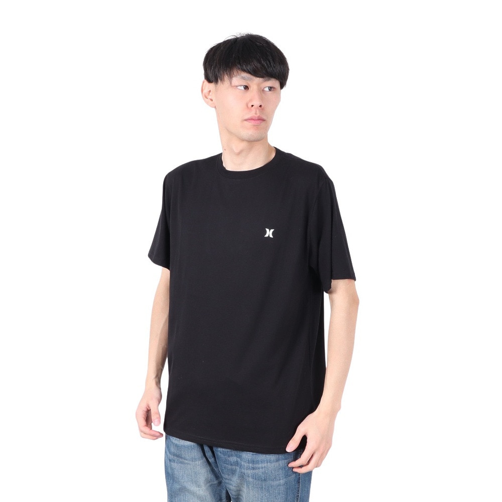 ハーレー（HURLEY）（メンズ）SQ モノグラム 半袖Tシャツ MSS2411006-BLK