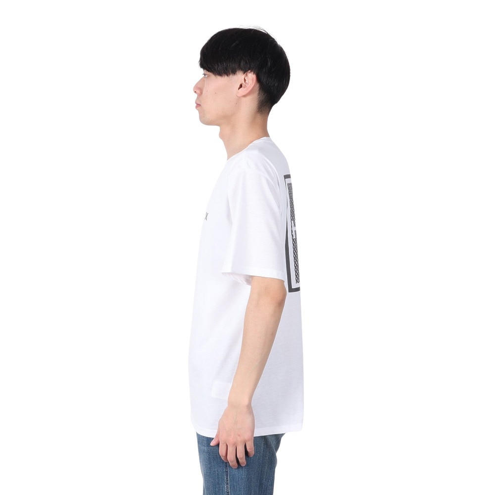ハーレー（HURLEY）（メンズ）SQ モノグラム 半袖Tシャツ MSS2411006-WHT