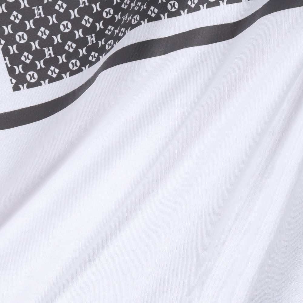 ハーレー（HURLEY）（メンズ）SQ モノグラム 半袖Tシャツ MSS2411006-WHT