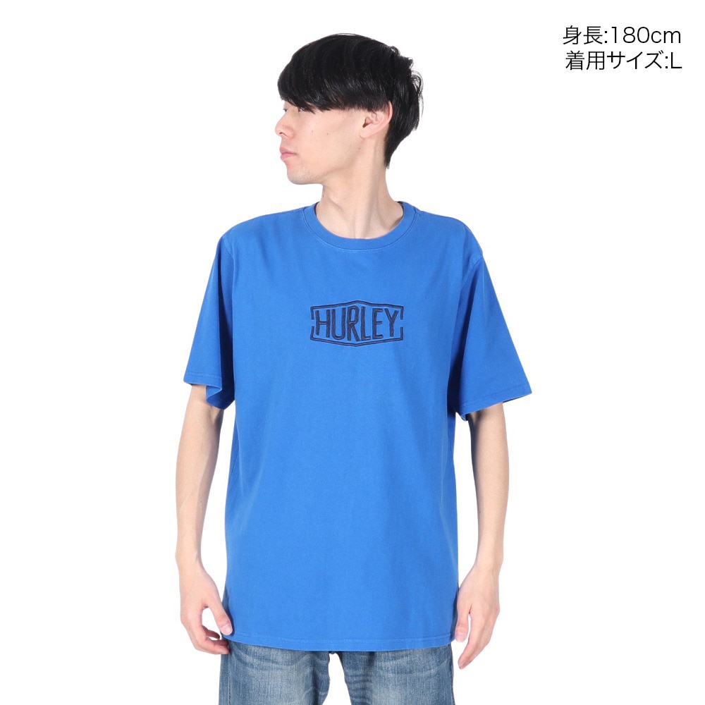 ハーレー（HURLEY）（メンズ）ピグメント DYED 半袖Tシャツ MSS2411016-BLE