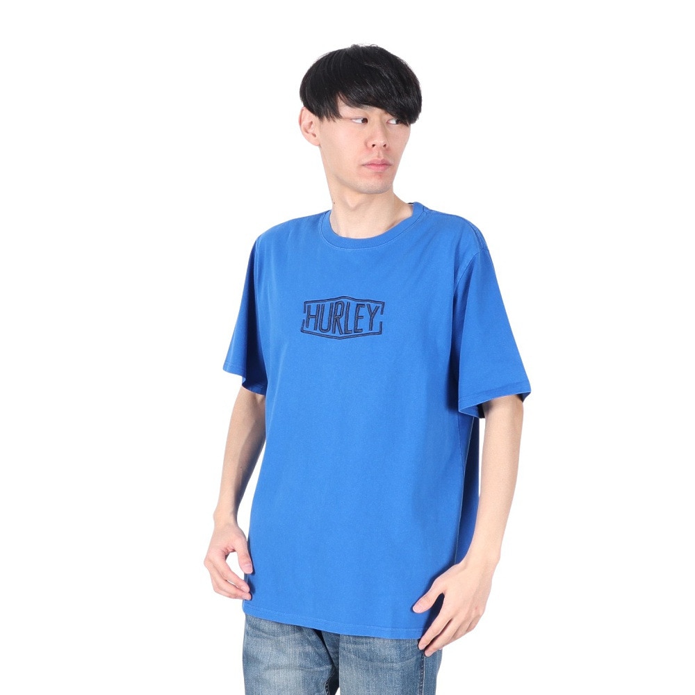 ハーレー（HURLEY）（メンズ）ピグメント DYED 半袖Tシャツ MSS2411016-BLE