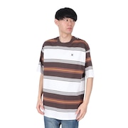 (メンズ)オーバーサイズド ボーダー 半袖Tシャツ MSS2411019-BRW