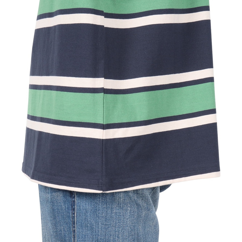ハーレー（HURLEY）（メンズ）オーバーサイズド ボーダー 半袖Tシャツ MSS2411019-GRN