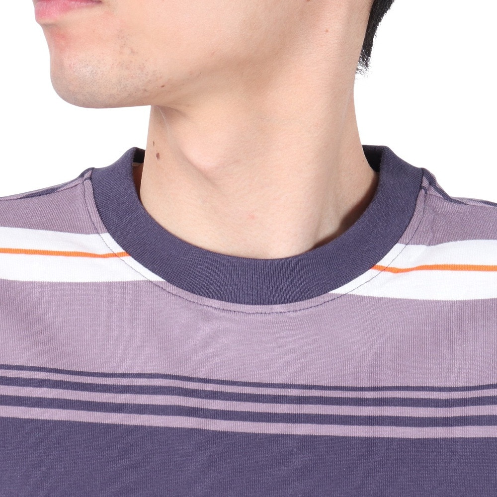 ハーレー（HURLEY）（メンズ）オーバーサイズド ボーダー 半袖Tシャツ MSS2411019-GRY