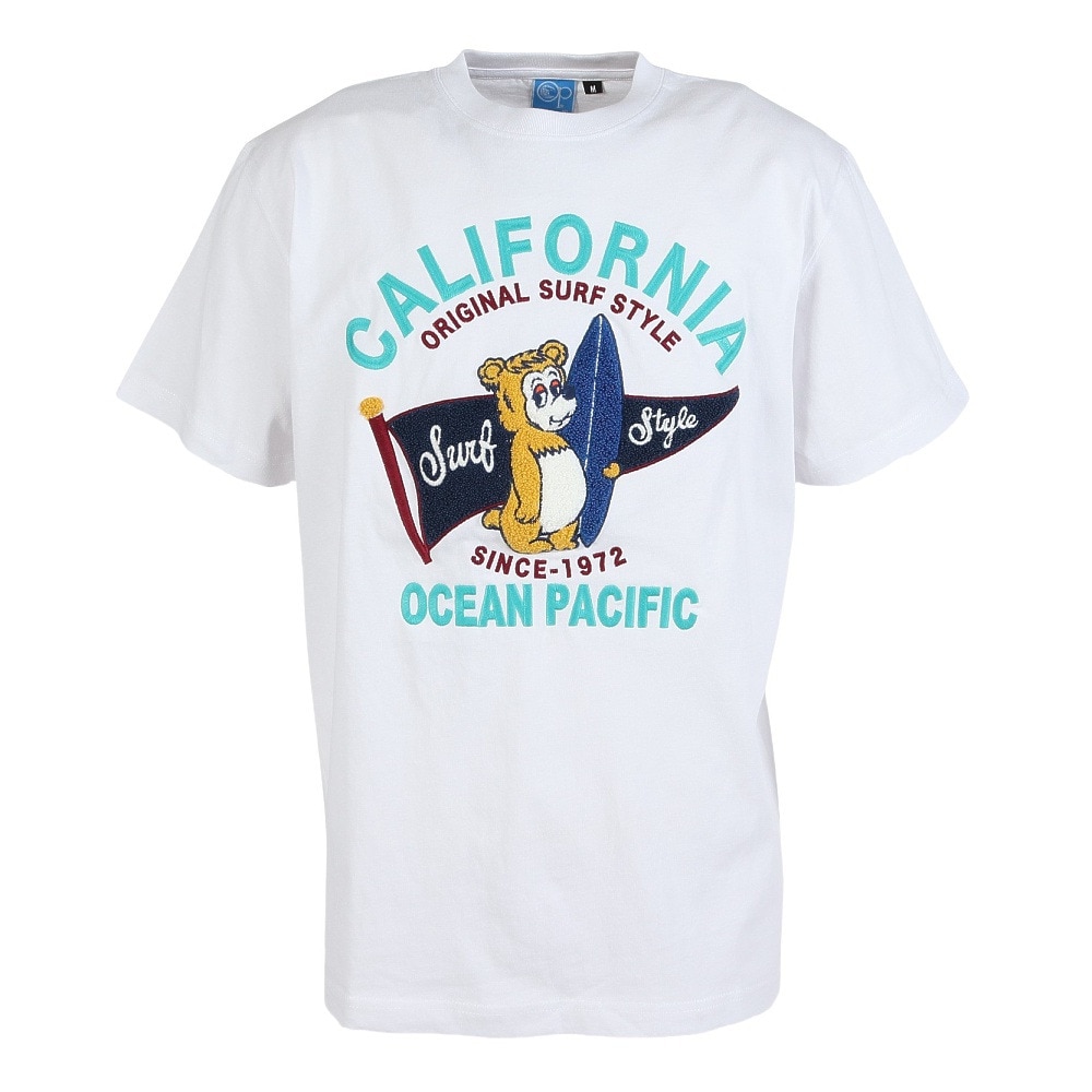 オーシャンパシフィック（Ocean Pacific）（メンズ）半袖Tシャツ California Bear 515502WT