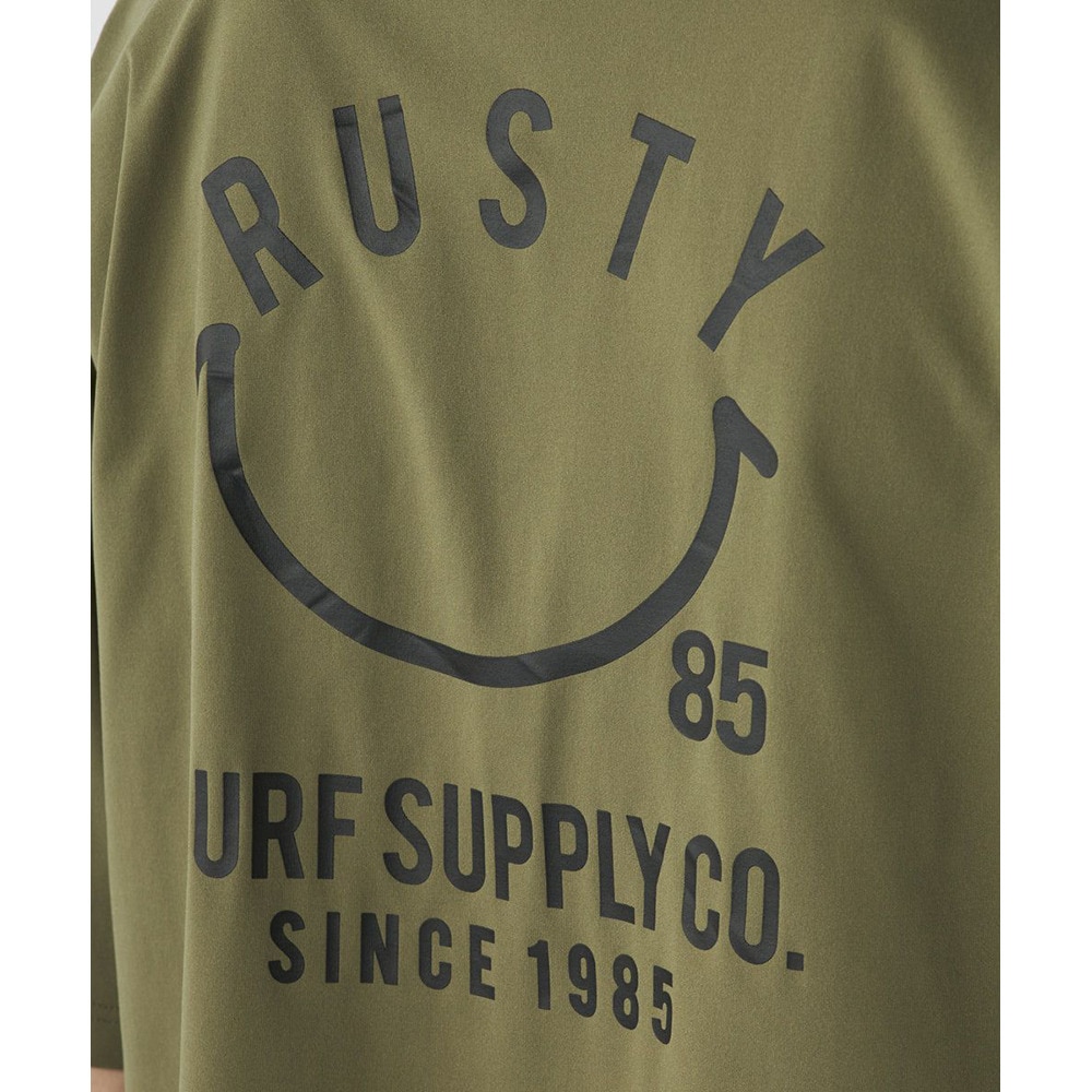 ラスティ（RUSTY）（メンズ）水陸両用 ペアテックス バッグニコちゃんロゴ 半袖 UV Tシャツ 914473KHA