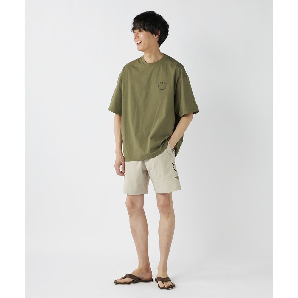 ラスティ（RUSTY）（メンズ）水陸両用 ペアテックス バッグニコちゃんロゴ 半袖 UV Tシャツ 914473KHA