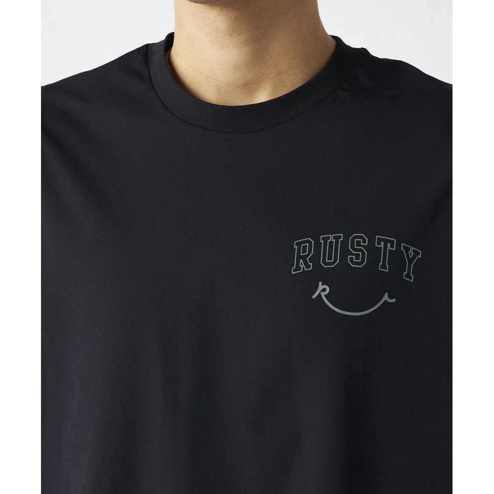 ラスティ（RUSTY）（メンズ）ペアテックス 水陸両用 バックニコちゃんロゴ 長袖Tシャツ 915462BK