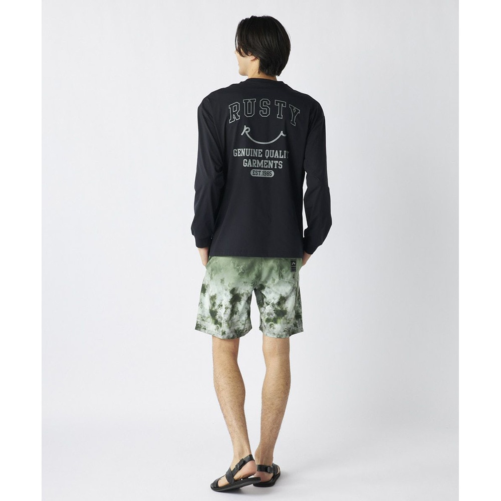 ラスティ（RUSTY）（メンズ）ペアテックス 水陸両用 バックニコちゃんロゴ 長袖Tシャツ 915462BK