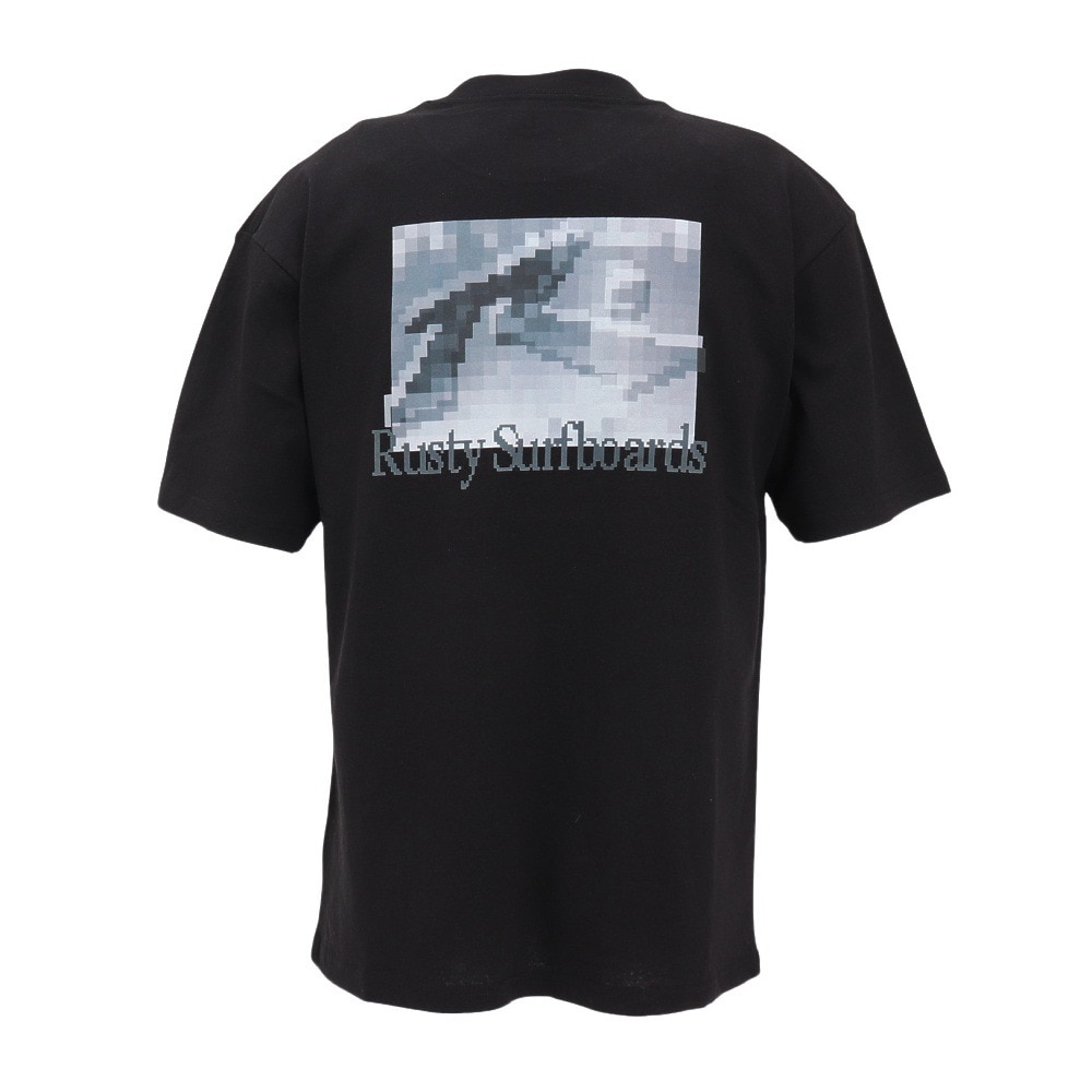 ラスティ（RUSTY）（メンズ）フロント ワンポイント半袖Tシャツ 915503BK