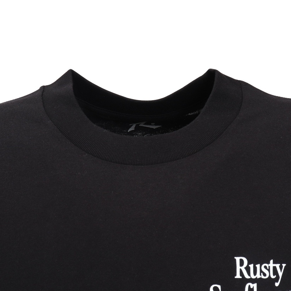 ラスティ（RUSTY）（メンズ）フロント ワンポイント半袖Tシャツ 915503BK