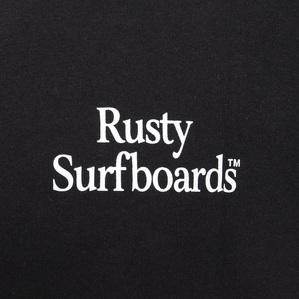 ラスティ（RUSTY）（メンズ）フロント ワンポイント半袖Tシャツ 915503BK