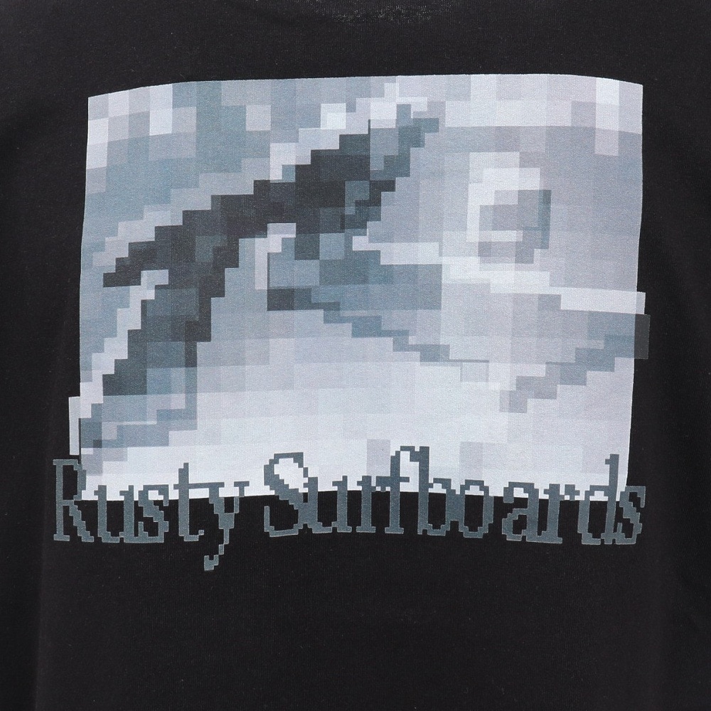 ラスティ（RUSTY）（メンズ）フロント ワンポイント半袖Tシャツ 915503BK