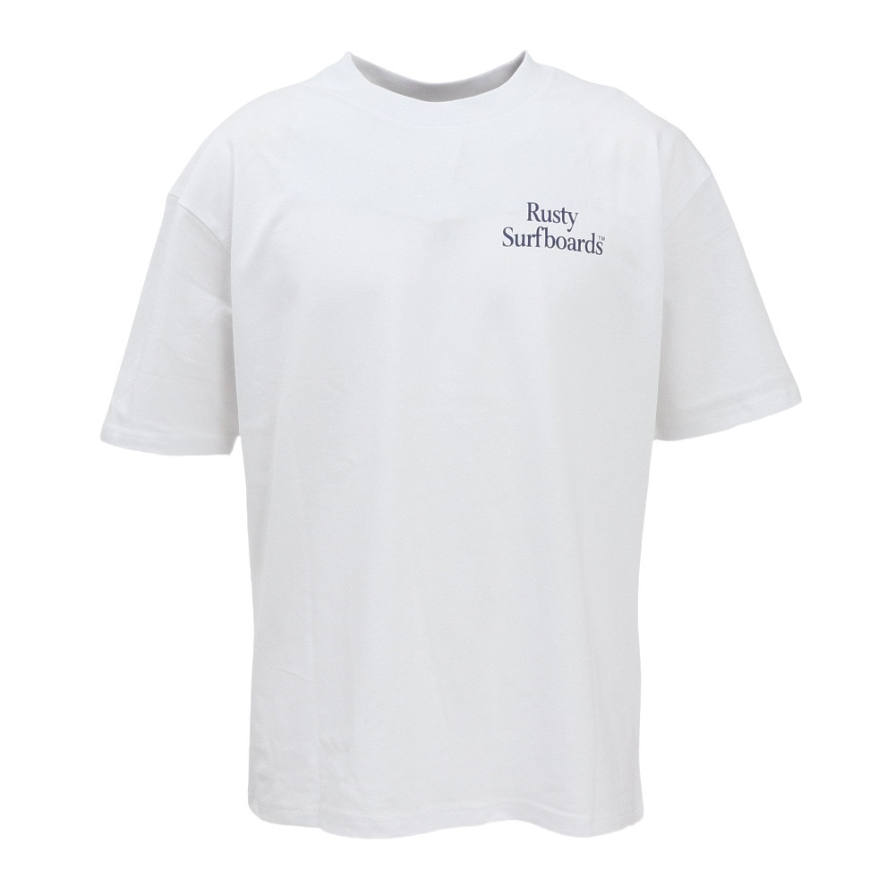 ラスティ（RUSTY）（メンズ）フロント ワンポイント半袖Tシャツ 915503WT