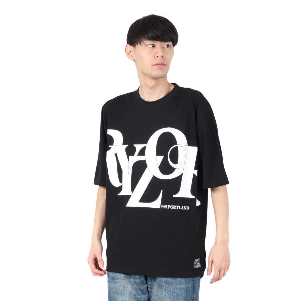 ライズ（RYZ）（メンズ）TYPO 半袖Tシャツ RZ10DD25SS0024 BLK