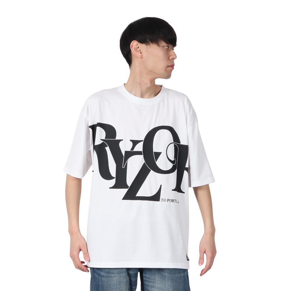 ライズ（RYZ）（メンズ）TYPO 半袖Tシャツ RZ10DD25SS0024 WHT