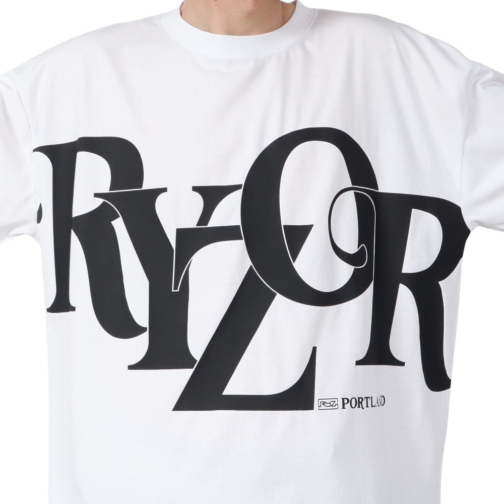 ライズ（RYZ）（メンズ）TYPO 半袖Tシャツ RZ10DD25SS0024 WHT