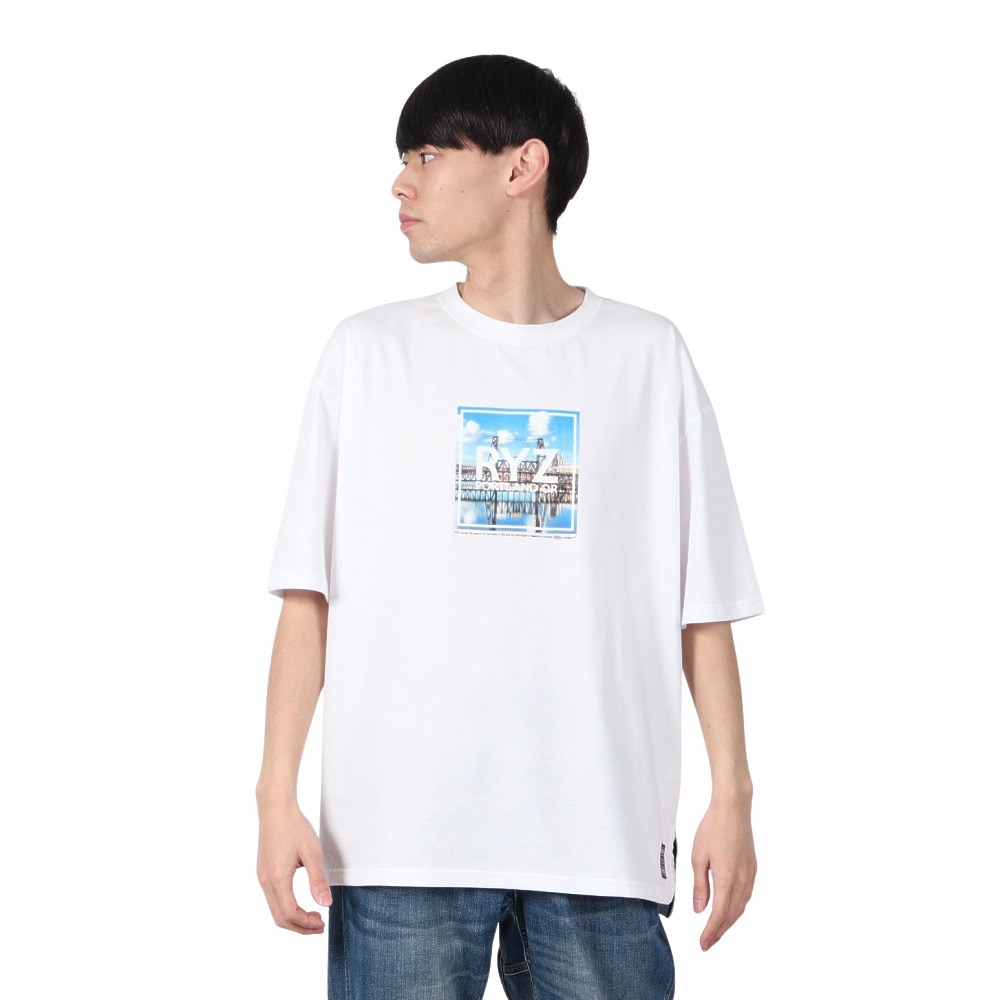 ライズ（RYZ）（メンズ）フォト 半袖Tシャツ RZ10DD25SS0025 WHT