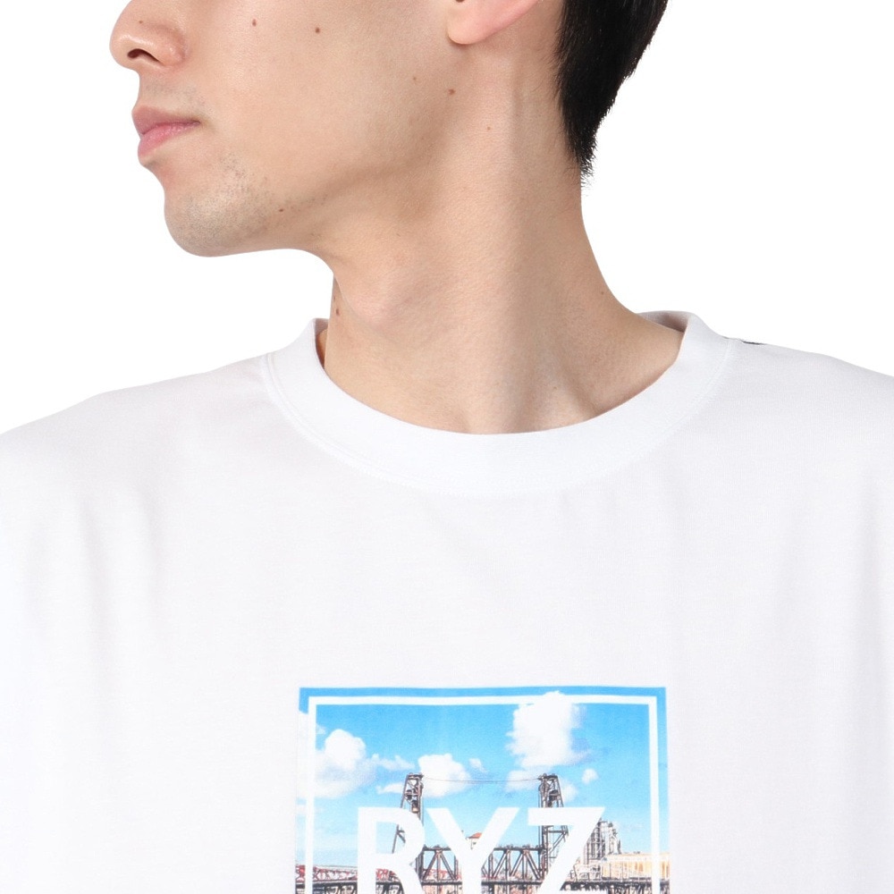ライズ（RYZ）（メンズ）フォト 半袖Tシャツ RZ10DD25SS0025 WHT