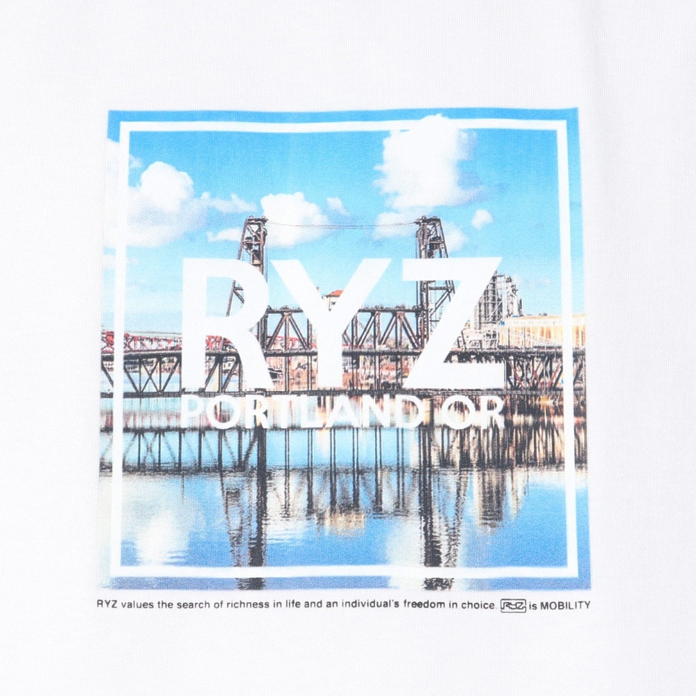 ライズ（RYZ）（メンズ）フォト 半袖Tシャツ RZ10DD25SS0025 WHT