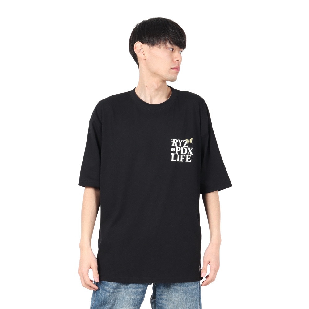 ライズ（RYZ）（メンズ）BUTTERFLY 半袖Tシャツ RZ10DD25SS0027 BLK