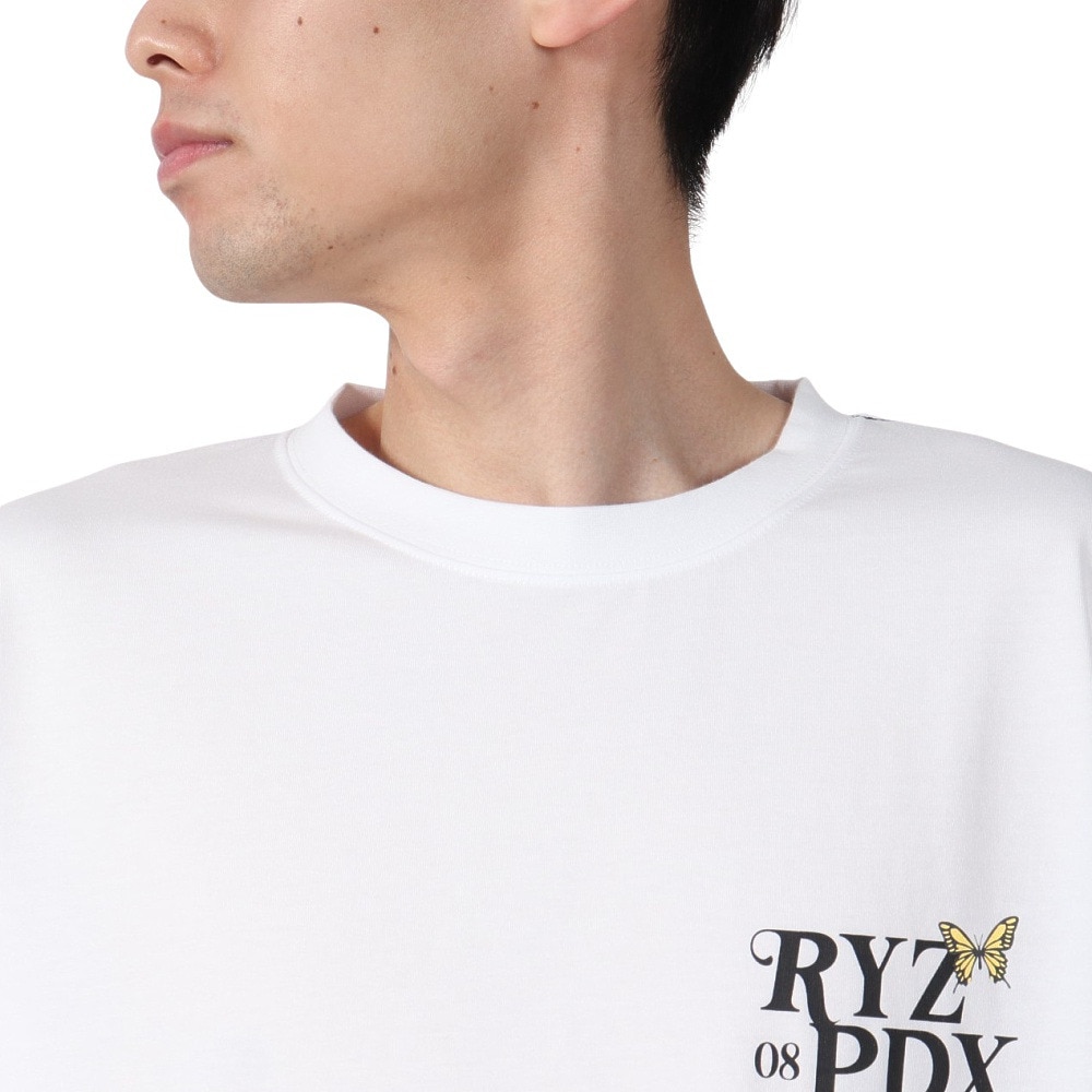 ライズ（RYZ）（メンズ）BUTTERFLY 半袖Tシャツ RZ10DD25SS0027 WHT