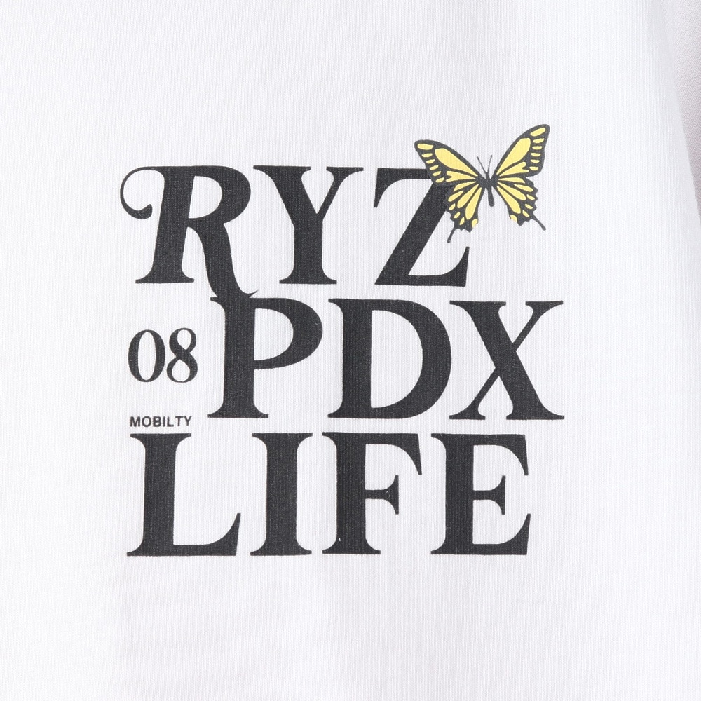 ライズ（RYZ）（メンズ）BUTTERFLY 半袖Tシャツ RZ10DD25SS0027 WHT