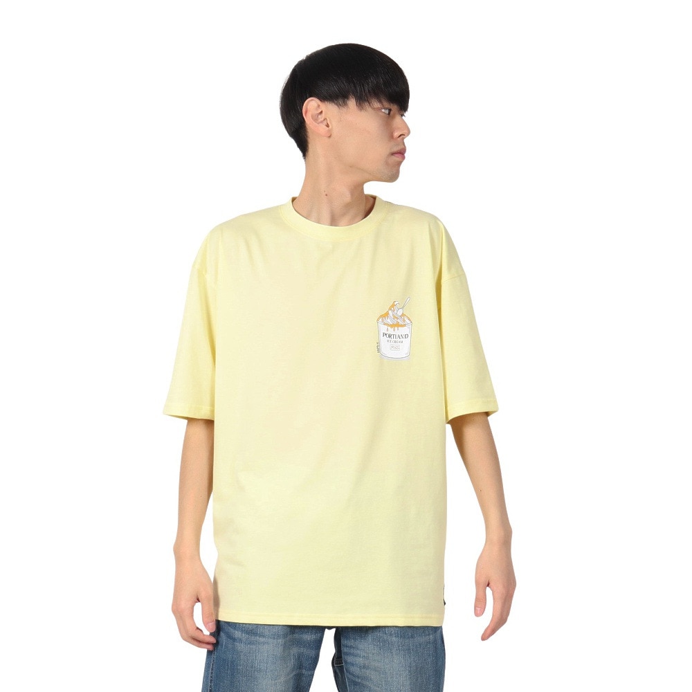 ライズ（RYZ）（メンズ）アイスクリーム 半袖Tシャツ RZ10DD25SS0028 YEL