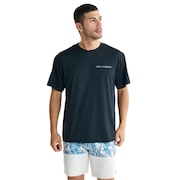(メンズ)AIR DRY メッシュ半袖Tシャツ ラッシュガード BF01A855 BLK