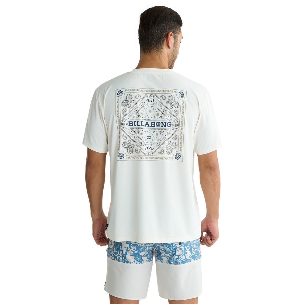 ビラボン（BILLABONG）（メンズ）AIR DRY メッシュ半袖Tシャツ ラッシュガード BF01A855 CRM
