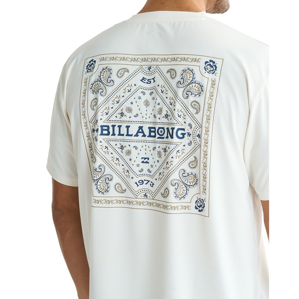 ビラボン（BILLABONG）（メンズ）AIR DRY メッシュ半袖Tシャツ ラッシュガード BF01A855 CRM