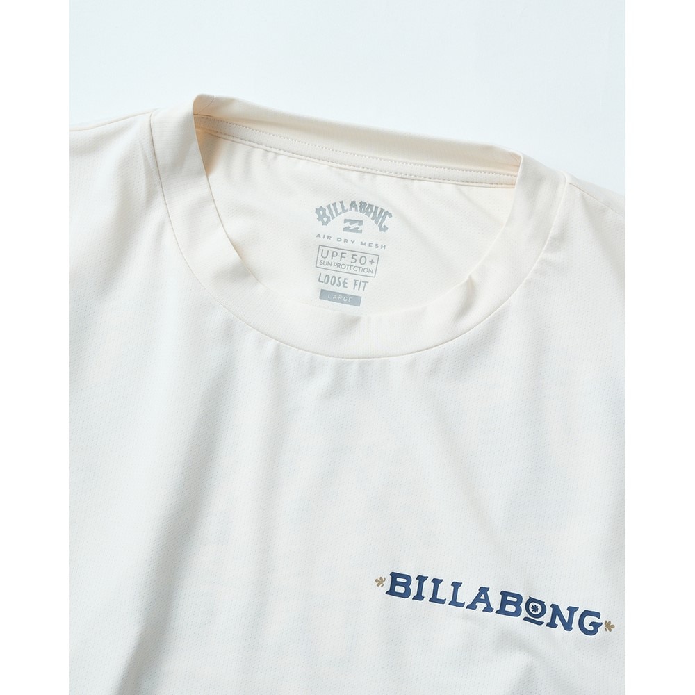 ビラボン（BILLABONG）（メンズ）AIR DRY メッシュ半袖Tシャツ ラッシュガード BF01A855 CRM