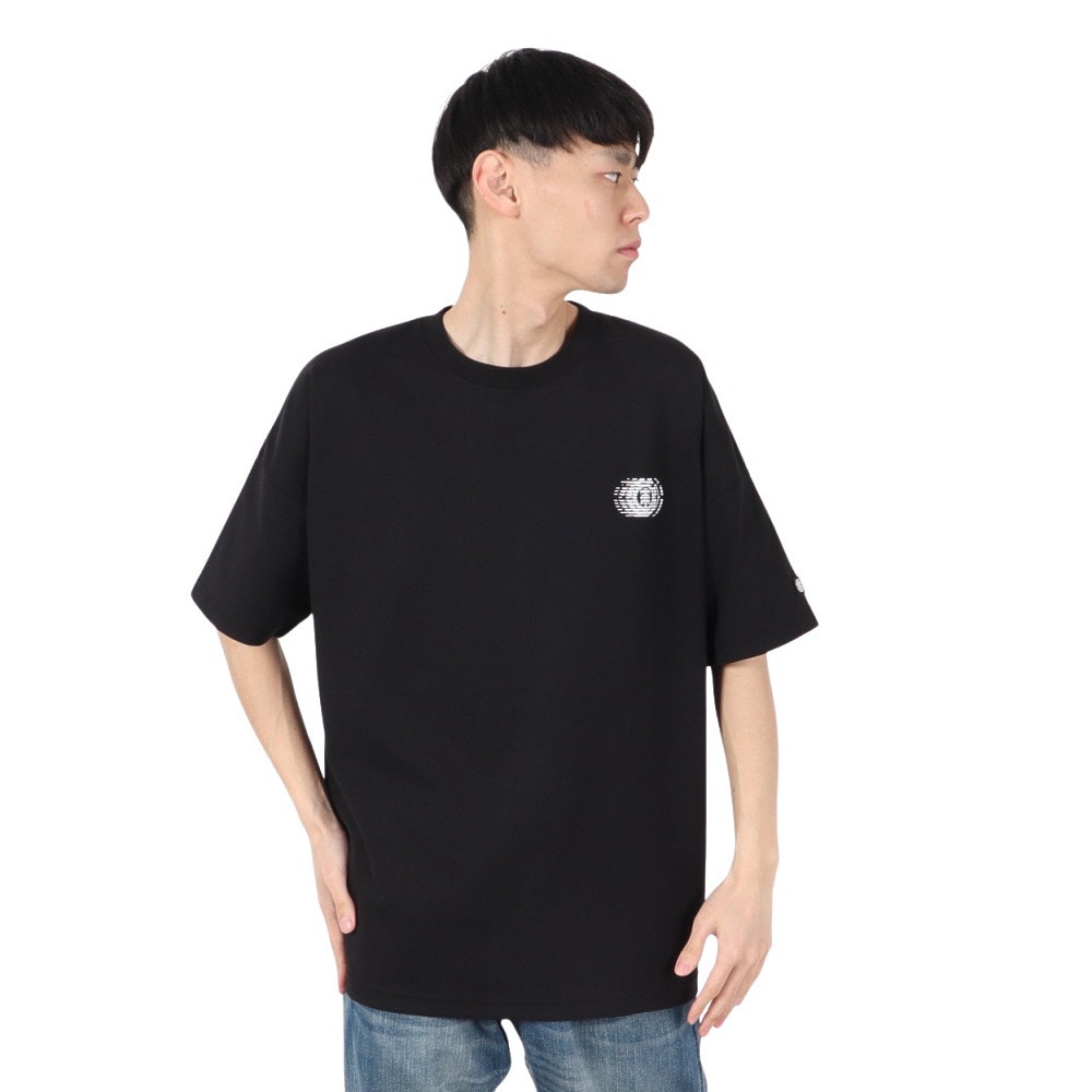 エレメント（ELEMENT）（メンズ）STRAIGHT BACK 半袖Tシャツ BF02A200 FBK
