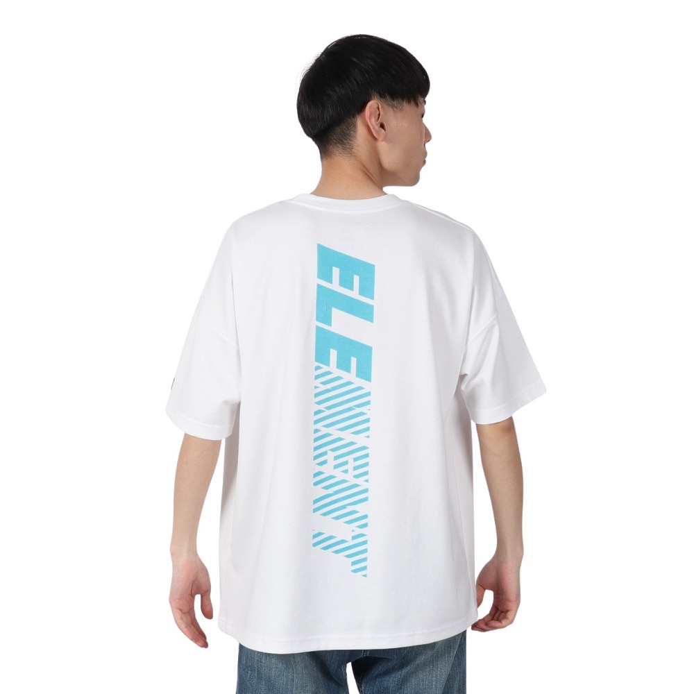 エレメント（ELEMENT）（メンズ）STRAIGHT BACK 半袖 Tシャツ BF02A200 WHT