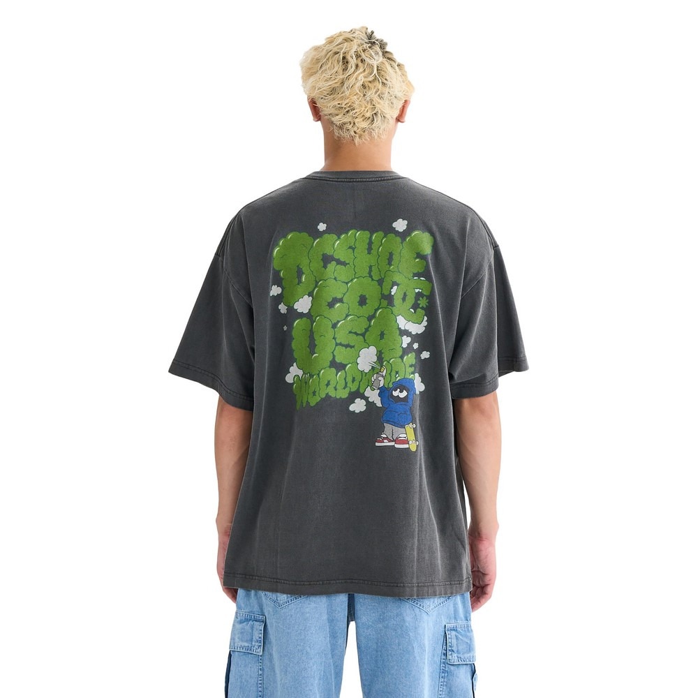 ディーシーシューズ（DC SHOES）（メンズ）グラフィティアート ペイント 半袖Tシャツ 25SUDST252007BKP