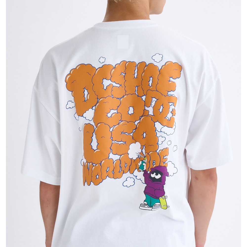 ディーシーシューズ（DC SHOES）（メンズ）グラフィティアート ペイント 半袖Tシャツ 25SUDST252007WHT