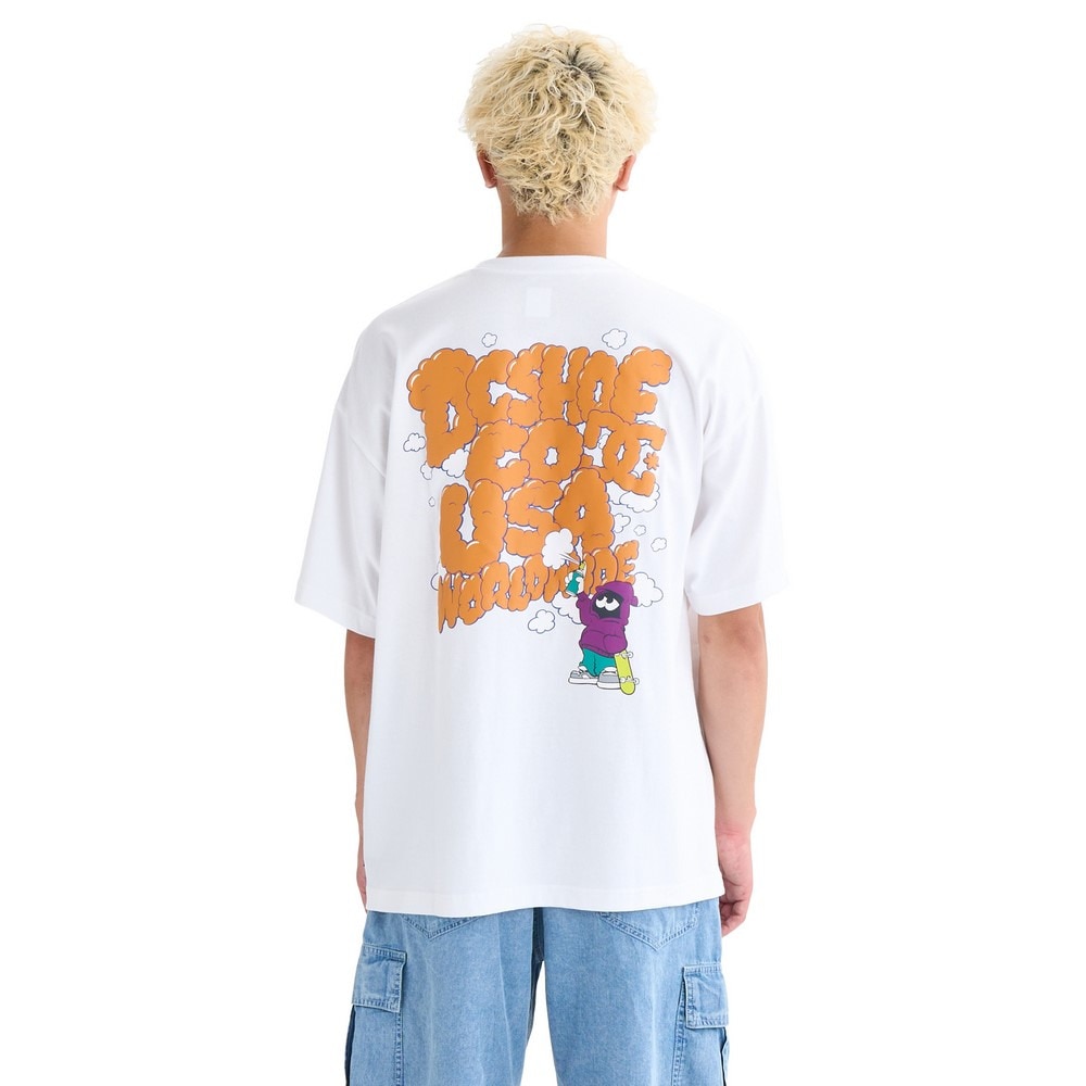 ディーシーシューズ（DC SHOES）（メンズ）グラフィティアート ペイント 半袖Tシャツ 25SUDST252007WHT