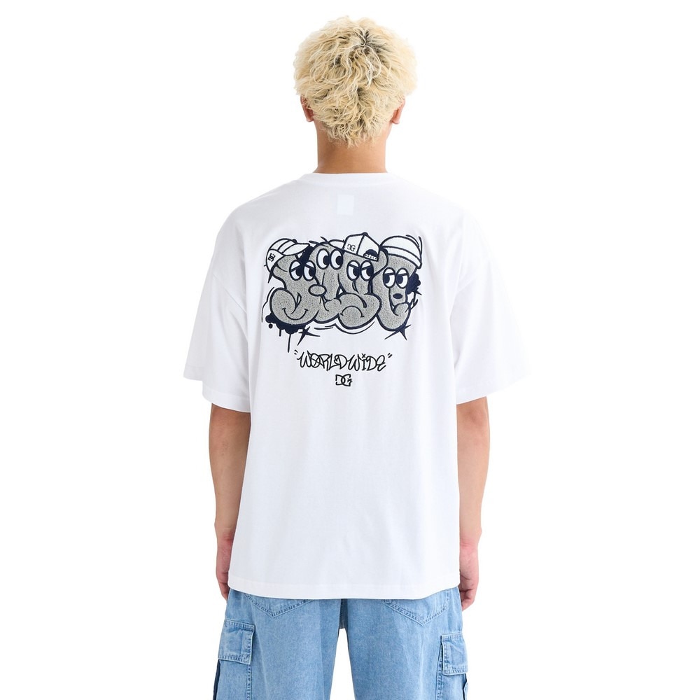 ディーシーシューズ（DC SHOES）（メンズ）SK クルー 半袖Tシャツ 25SUDST252008WHT