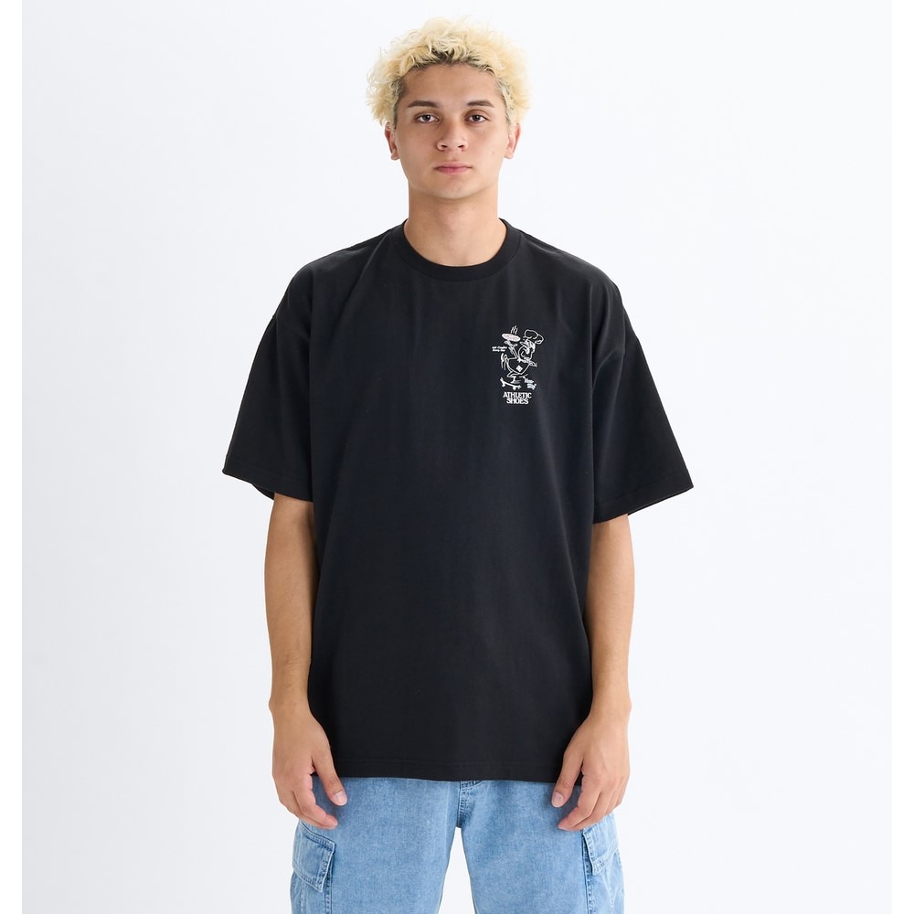 ディーシーシューズ（DC SHOES）（メンズ）NON-SLIP メッセージ半袖Tシャツ 25SUDST252010BLK